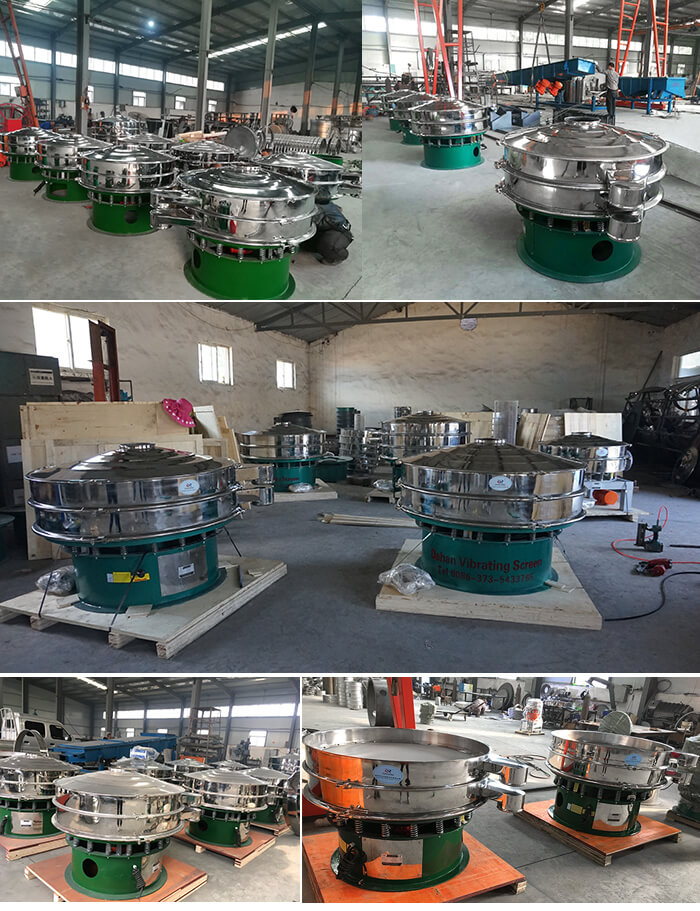 展示廳展示旋振篩，批量展示不銹鋼振動(dòng)篩，包裝氣體保護(hù)振動(dòng)篩，批量展示碳鋼旋振篩